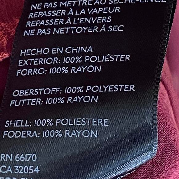 Steele Anthropologie Sahara Burgundy Floral Pleated Ruffle Midi Dress Size Small - Picture 7 of 7